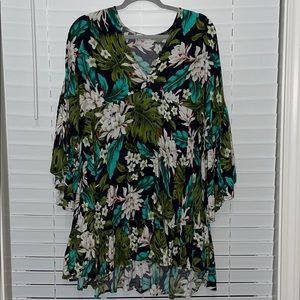 Tropical floral dress
